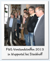FWL-Vorstandstreffen 2013 in Wuppertal bei Dieckhoff